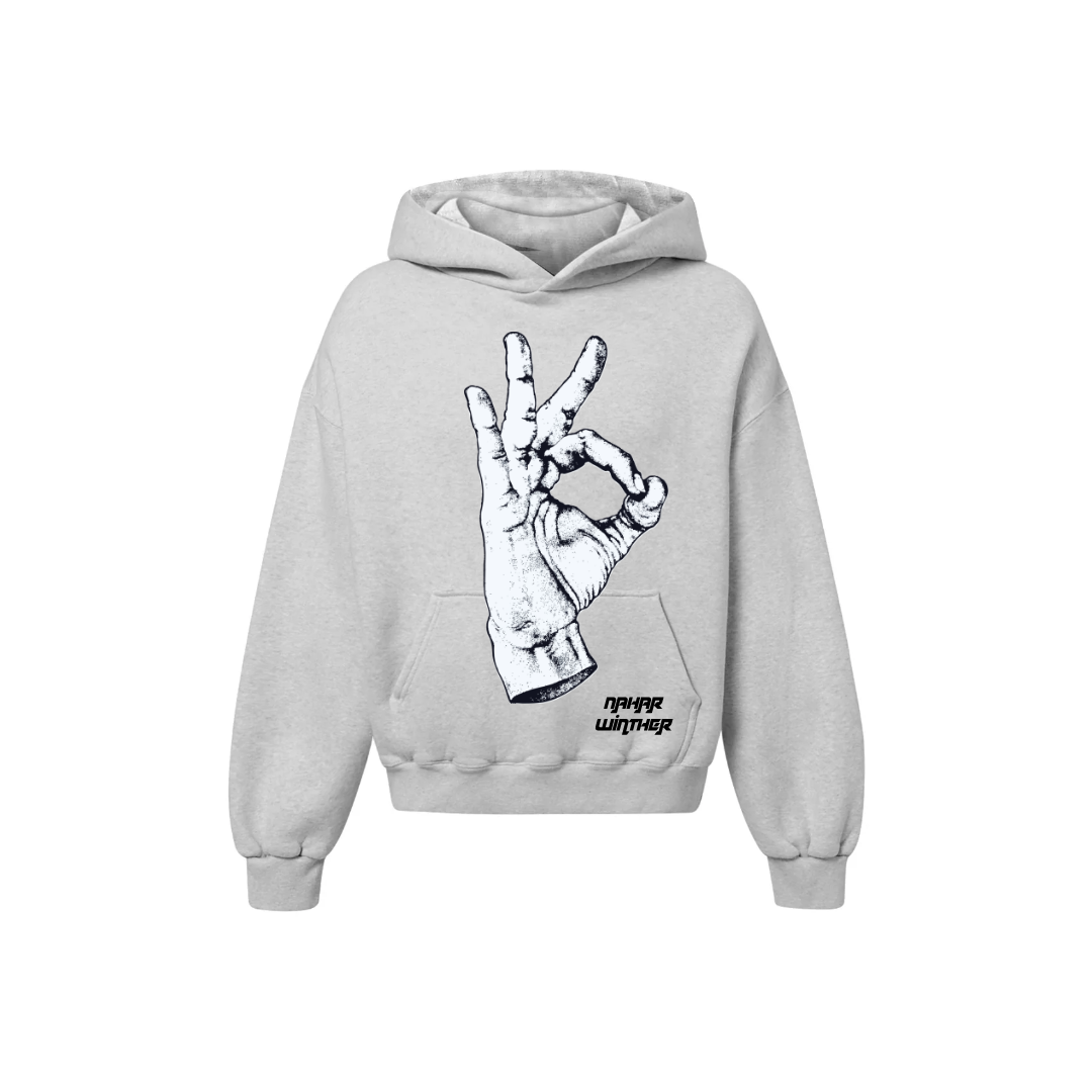 SIGNS HOODIE GREY