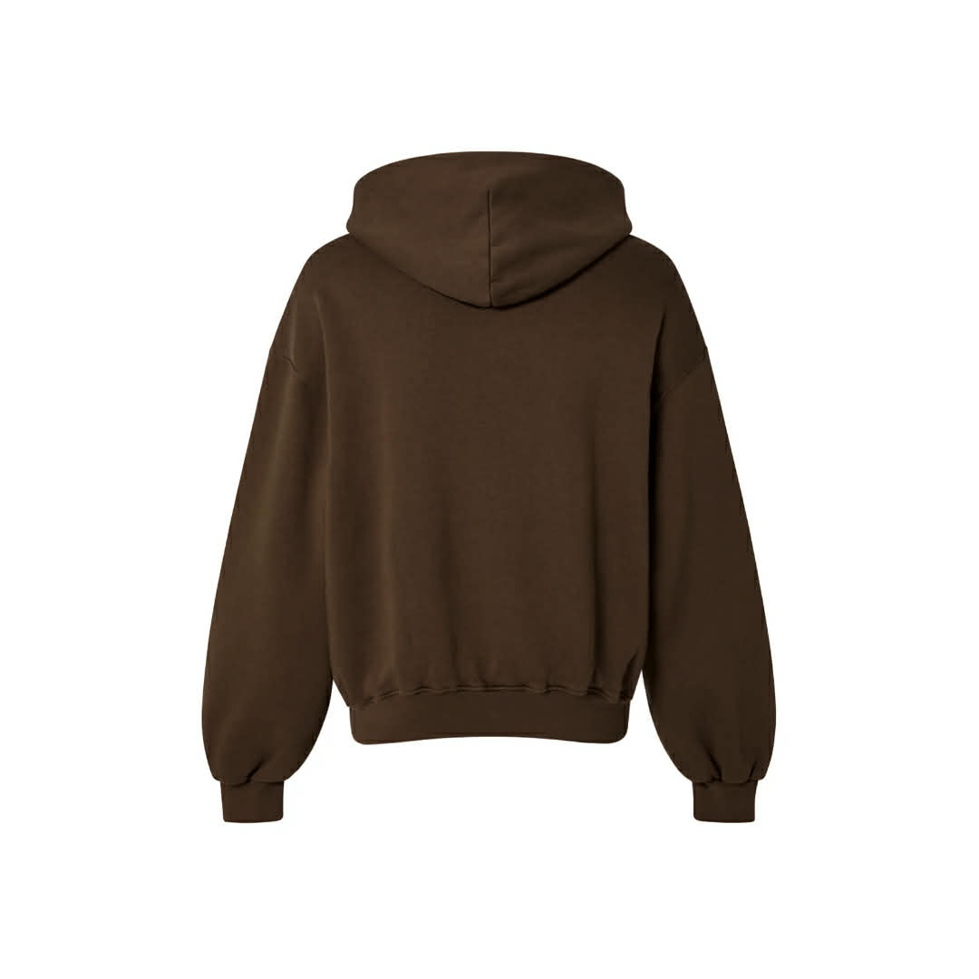 CAMO LOGO HOODIE BROWN